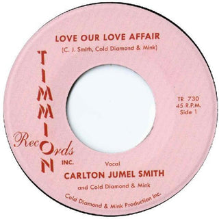 the album cover for Carlton Smith Jumel - Love Our Love Affair / Instrumental