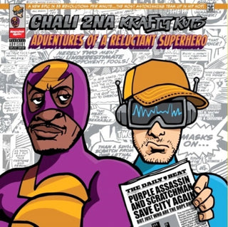 the album cover for Chali 2na / Krafty Kuts - Adventures Of A Reluctant Superhero