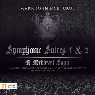 the album cover for Mcencroe / Janacek Philharmonic Orch / Armore - Symphonic Suites 1 & 2 Medieval Saga