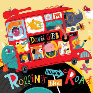 the album cover for David Gibb - Rolling Down The Road