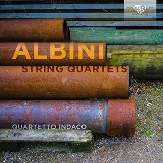 the album cover for Albini / Quartetto Indaco - String Quartets