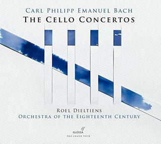 the album cover for C Bach PE / Dieltiens - Cello Concertos