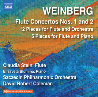 the album cover for Weinberg / Szczecin Philharmonic Orch / Coleman - Flute Concertos 1 & 2