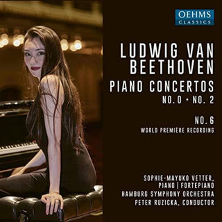 the album cover for Beethoven / Vetter / Ruzicka - Piano Concertos 2