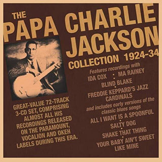 the album cover for Papa Jackson Charlie - Papa Charlie Jackson Collection 1924-34