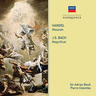 the album cover for Handel / Bach / Adrian Boult / Colombo,Pierre - Handel: Messiah / Bach: Magnificat