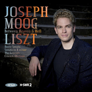 the album cover for Liszt / Joseph Moog - Liszt: Between Heaven And Hell