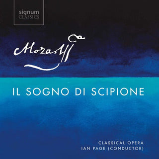 the album cover for Mozart / Adam / Page - Il Sogno Di Scipione