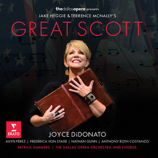 the album cover for Joyce DiDonato - Heggie/mcnally: Great Scott