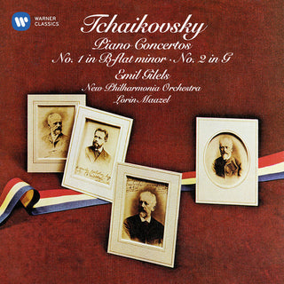 the album cover for Emil Gilels / Maazel,Lorin / New Philharmonia - Tchaikovsky: Piano Concertos Nos 1 & 2