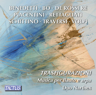 the album cover for Benedetti / Biagini / Cucci - Trasfigurazioni / Music for Flute & Harp