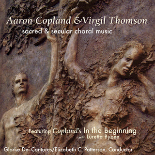 the album cover for Elizabeth C. Patterson - In the Beginning - Copland & Thomson: Sacred & Secular Choral Music