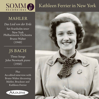 the album cover for Mahler / Ferrier / Walter - Kathleen Ferrier in New Yorik