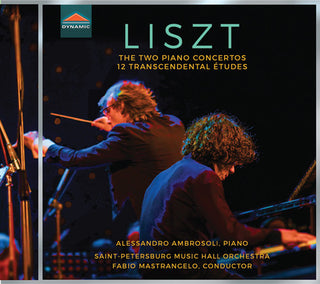 the album cover for Alessandro Ambrosoli - Two Piano Concertos