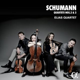 the album cover for Schumann - String Quartets 2 & 3