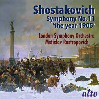 the album cover for Mstislav Rostropovich / London Symphony Orchestra - Shostakovich: Symphony No.11 The Year 1905