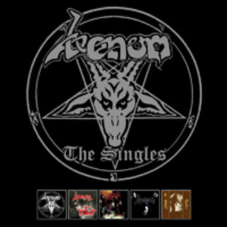 the album cover for Venom - Singles