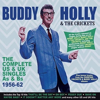 the album cover for Buddy Holly & Crickets - Complete Us & Uk Singles As & Bs 1956-62