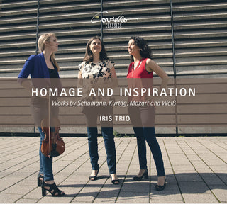 the album cover for Kurtag / Iris Trio - Homage & Inspiration