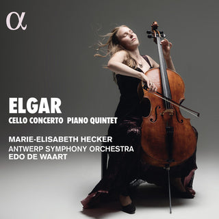 the album cover for Elgar / Hecker - Cello Concerto in E Mino