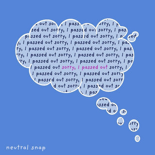 the album cover for Neutral Snap - Sorry, I Passed Out