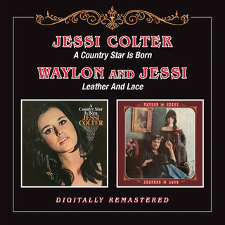 the album cover for Jessi Colter - Country Star Is Born / Leather & Lace