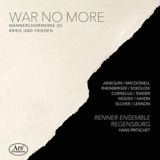 the album cover for Haydn / Pritschet - War No More