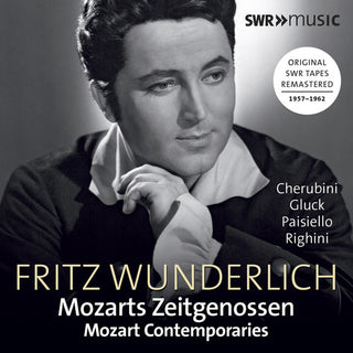 the album cover for Handel / Wunderlich - Fritz Wunderlich Sings Mozart Contemporaries