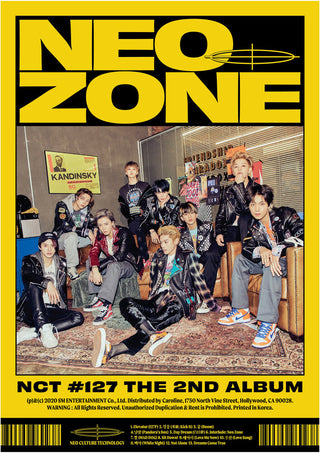 the album cover for NCT 127 - The 2nd Album 'NCT #127 Neo Zone' [N Ver.]