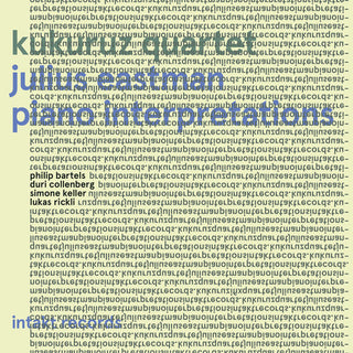 the album cover for Julius Eastman - Piano Interpretations