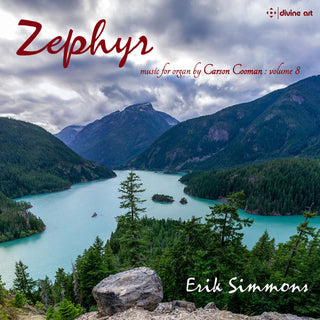 the album cover for Cooman / Simmons - Organ Music 8 / Zephyr