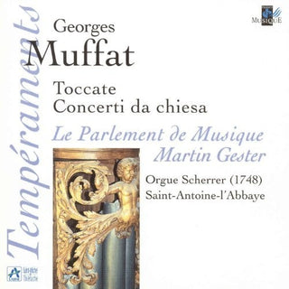 the album cover for Muffat / Gester - Toccati & Concerti Da Chiesa