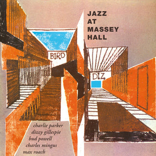 the album cover for Charlie Parker - Jazz At Massey Hall [Limited 180-Gram Yellow Colored Vinyl]