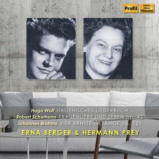 the album cover for Brahms / Berger / Malzer - Erna Berger & Hermann Prey