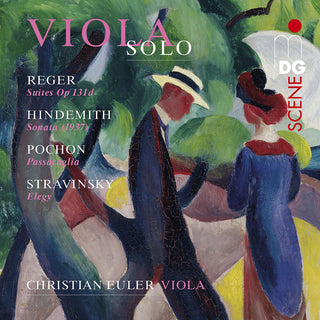 the album cover for Reger / Euler - Viola Solo