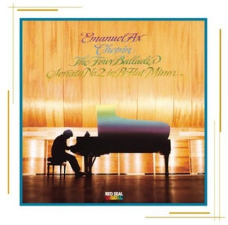 the album cover for Ax - 4 Ballades Piano Sonates