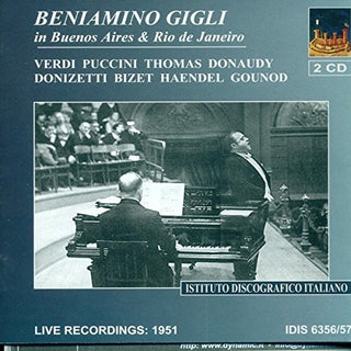 the album cover for Barbarto / Gigli / Mascheri - Opera Arias