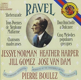 the album cover for Boulez - Scheherazade Chansons