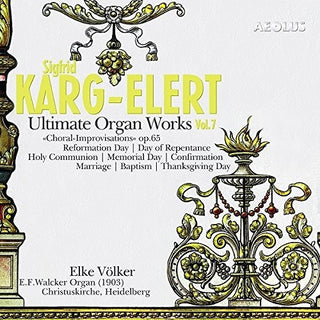 the album cover for Elke Volker - V7: Organ Works