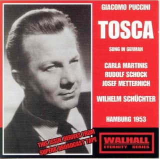 the album cover for RUDOLF SCHOCK - Tosca