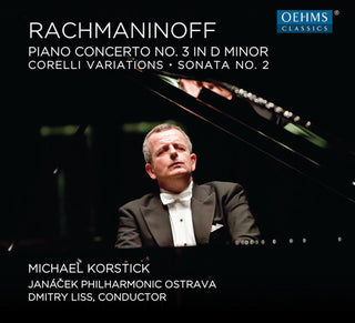 the album cover for Rachmaninoff / Korstick - Piano Concerto 3 in D Minor