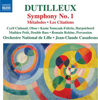 the album cover for Orchestre National De Lille - Symphony 1 / Metaboles / Les Citations