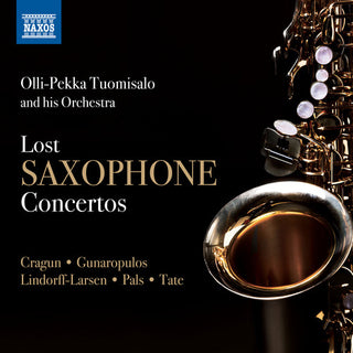 the album cover for Tuomisalo - Lost Saxophone Concertos