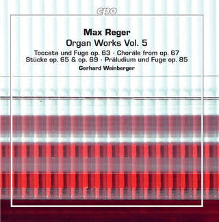 the album cover for Reger / Weinberger - Organ Works 5