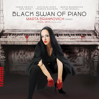 the album cover for Satie / Brankovich - Black Swan of the Piano