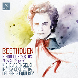 the album cover for Nicholas Angelich - Beethoven: Piano Concertos Nos. 4 & 5