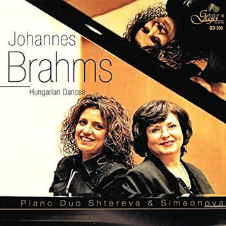 the album cover for Brahms / Piano Duo Shtereva & Simeonova - Hungarian Dances