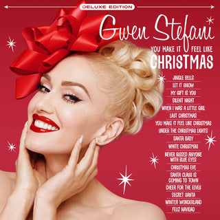 the album cover for Gwen Stefani - You Make It Feel Like Christmas