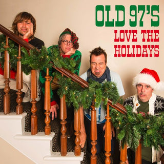 the album cover for Old 97's - Love The Holidays [Limited Edition Candy Cane LP]