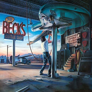 the album cover for Jeff Beck - Guitar Shop
